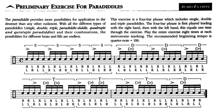 Preliminary Exercise For Paradiddles by Kim Plainfield